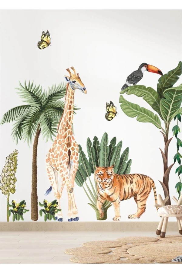 SAFARİ MACERASI ÇOCUK ODASI DUVAR STİCKER