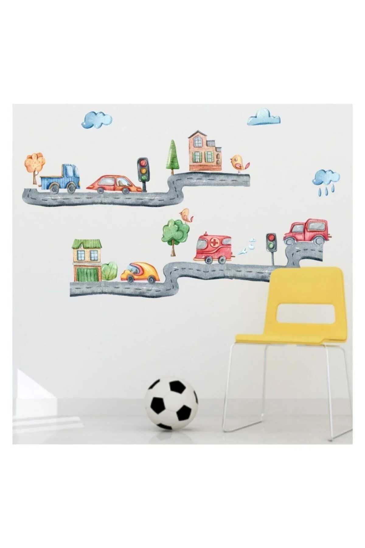 Trafik Set Çocuk Odası Duvar Sticker