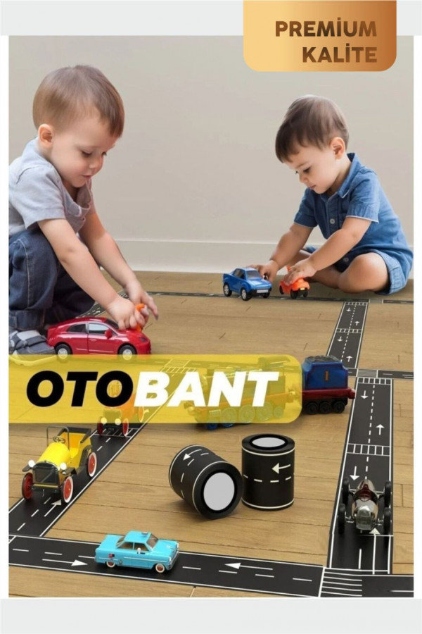  Otobant Eğitici ve Eğlenceli 20 Metre Yol Yapım Şerit Oyun Bandı Eğitici Etiket