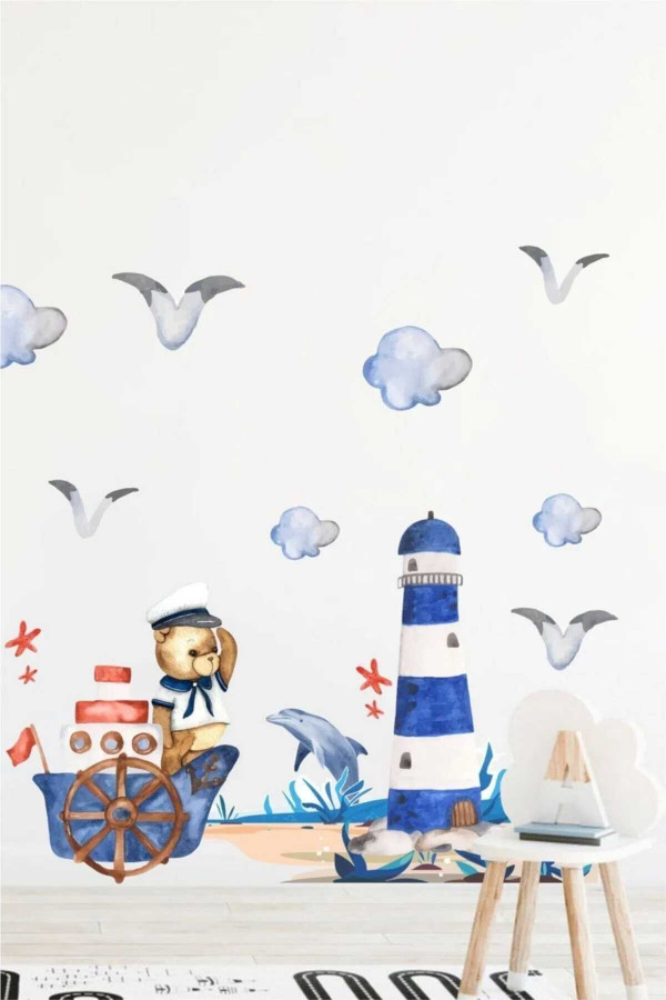 Deniz Maceracı Çocuk Odası Duvar Sticker Deniz Maceracı Çocuk Odası Duvar Sticker