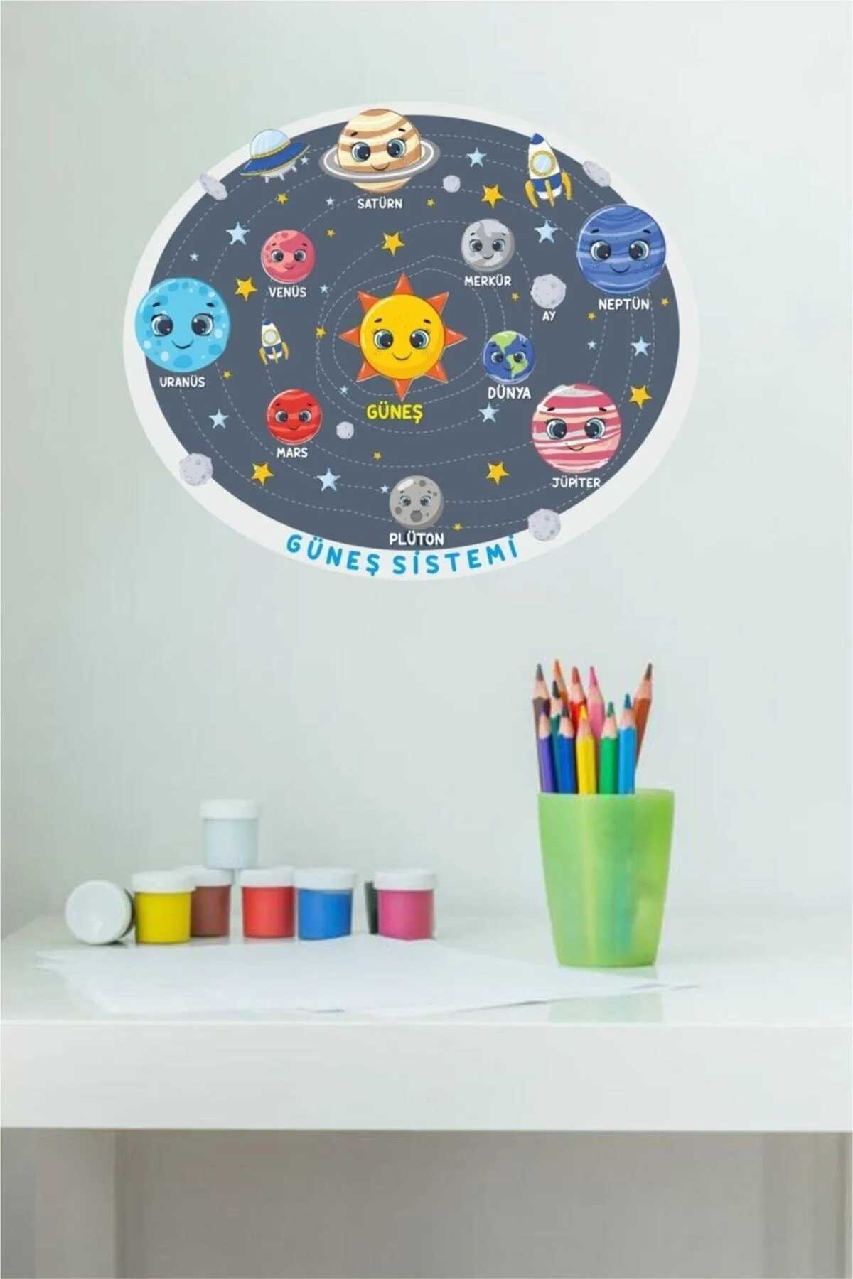 GÜNEŞ SİSTEMİ ÇOCUK ODASI STİCKER