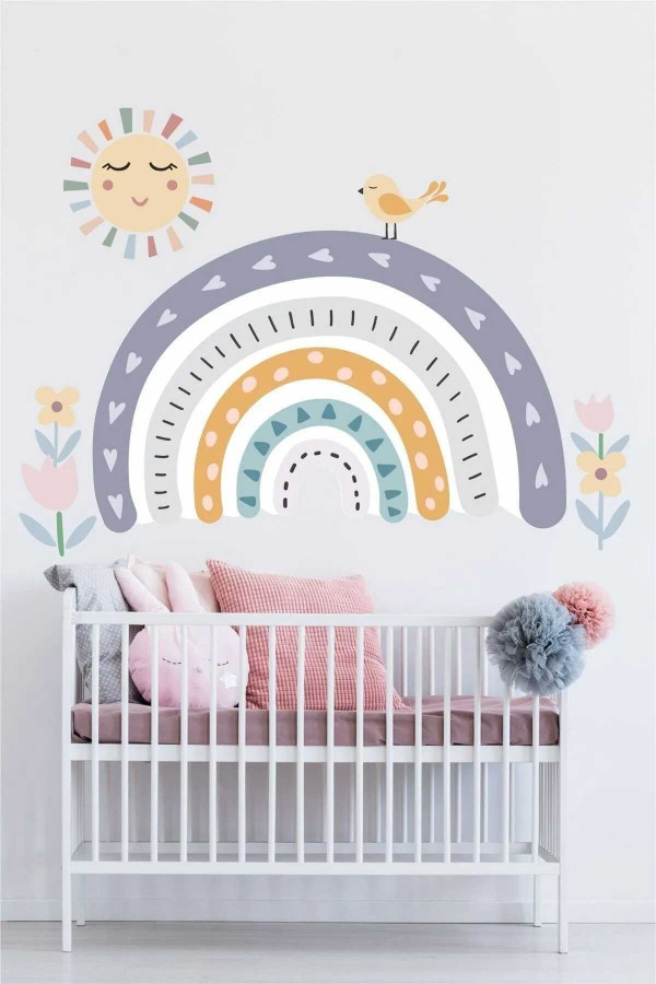 Masal Gökkuşağı Çocuk Odası Duvar Sticker Masal Gökkuşağı Çocuk Odası Duvar Sticker