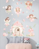 Peri Masalı Çocuk Odası Duvar Sticker Seti, Çocuk ve Bebek Odası Sticker
