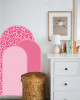 Pink Leopar Bohem Bloklar Duvar Sticker