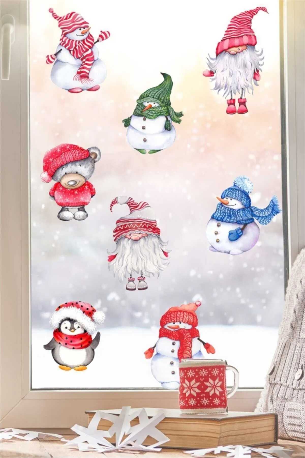 Yılbaşı Temalı Mini Set Sticker