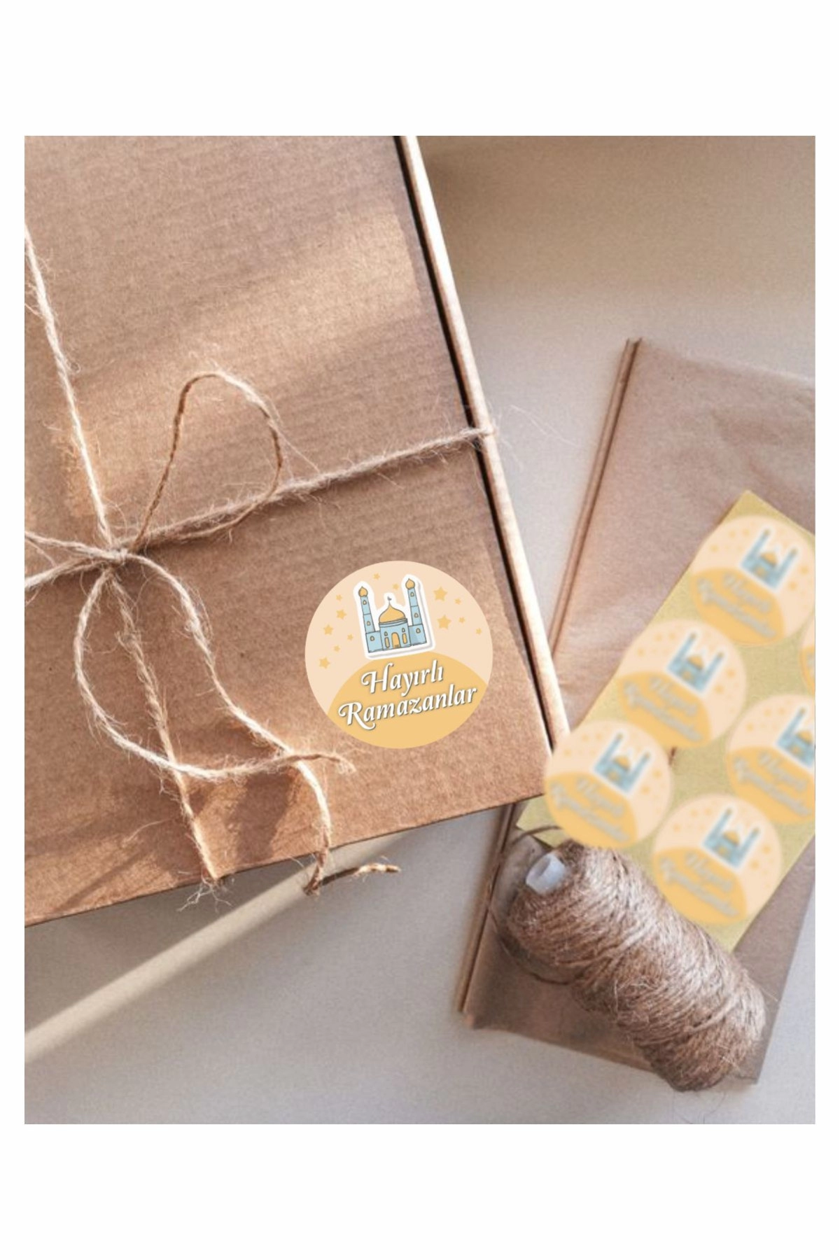 Hayırlı Ramazanlar Temalı Sticker - Ramazan Süsleme, Hediye, Paketleme Sticker - 35 Adet 3,5 cm Etiket