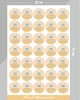 Hayırlı Ramazanlar Temalı Sticker - Ramazan Süsleme, Hediye, Paketleme Sticker - 35 Adet 3,5 cm Etiket