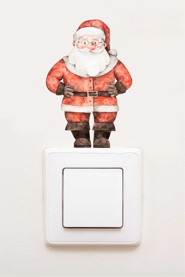 Noel Baba Yeni Yıl Priz Sticker, Noel Priz Sticker