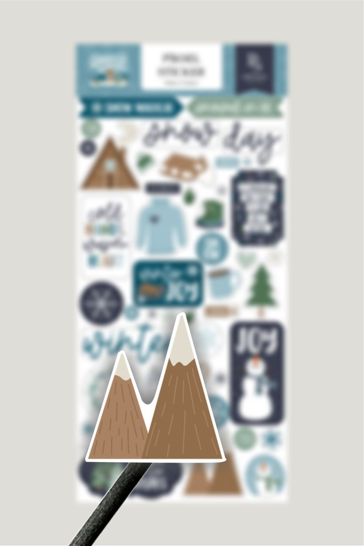 Kış Masalı Etiketleri, Winter Sticker