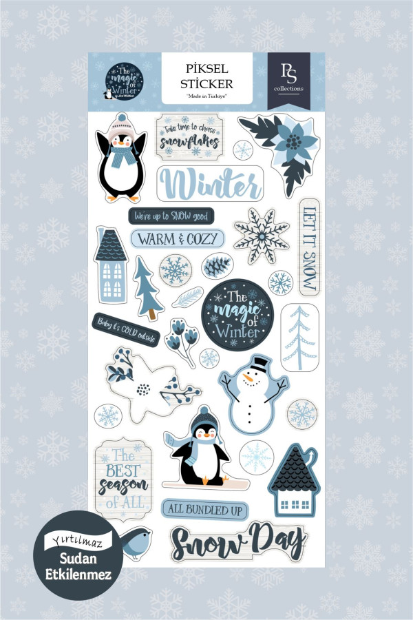 Kış Etiketleri, Winter Magic Sticker
