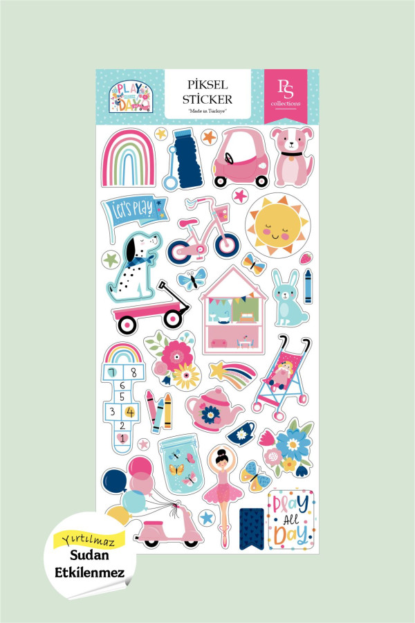 Oyun Günleri Planlayıcı Etiketleri, Play Day Sticker