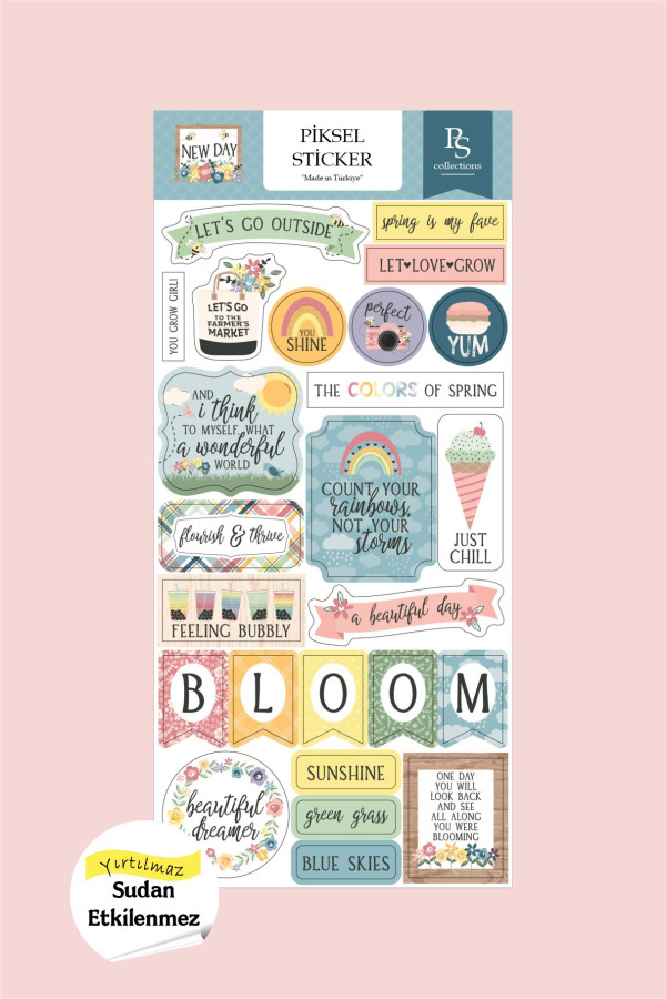 Sunny Day Planner Sticker, Etiket