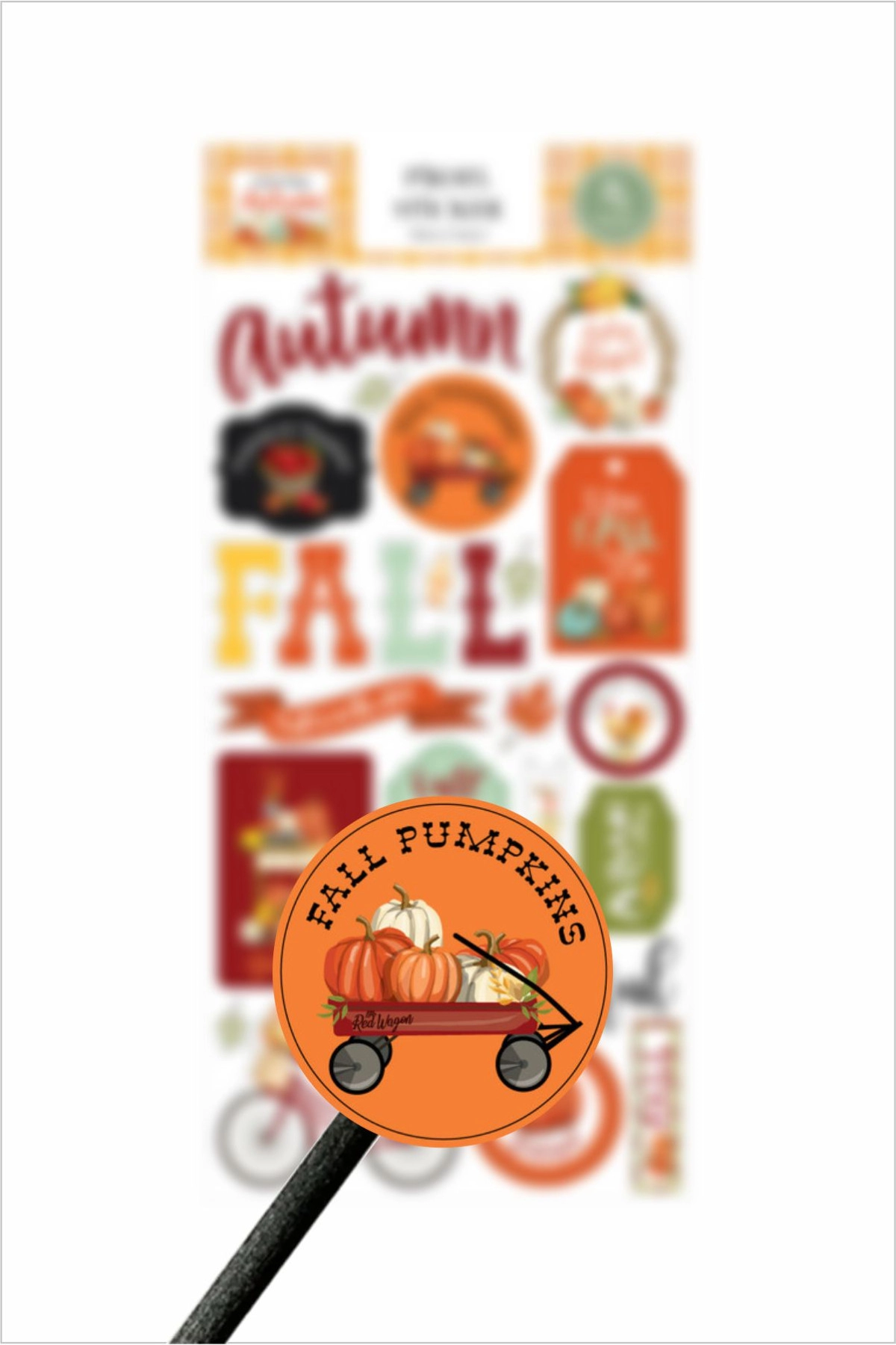 Sonbahar Temalı Sticker, Autumn Sticker