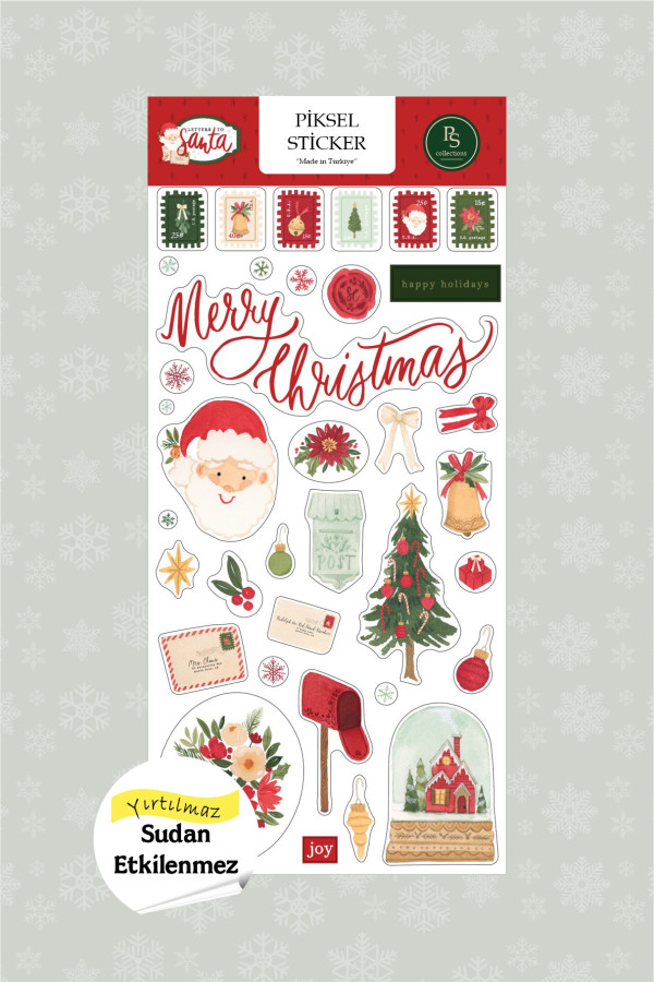 Yeni Yıl Etiketi, Letters to Santa Sticker