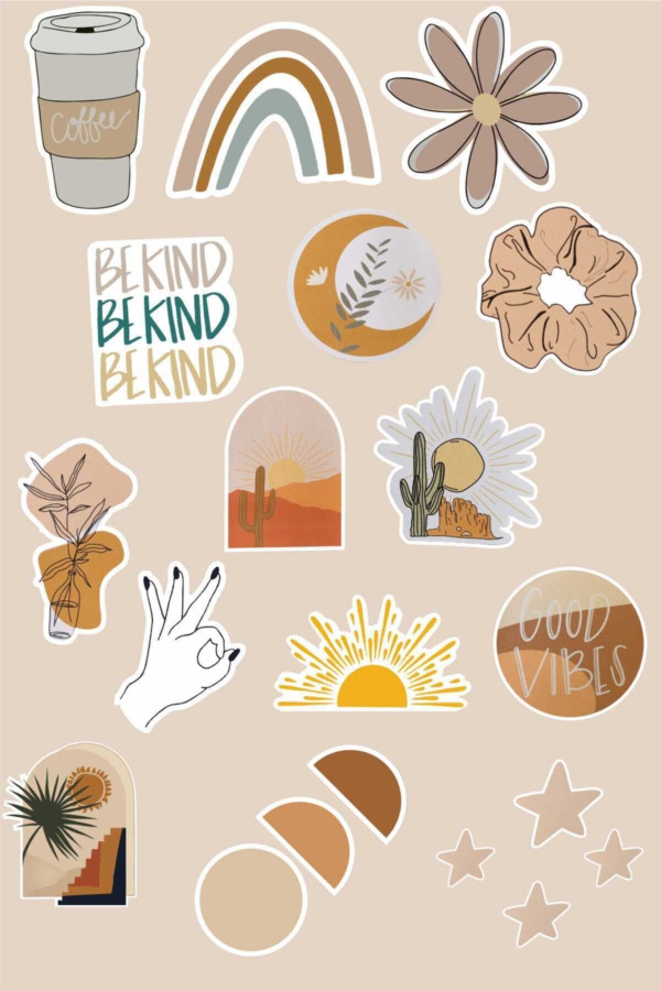 Bohem Telefon Tablet Stickerı Bohem Telefon Tablet Stickerı