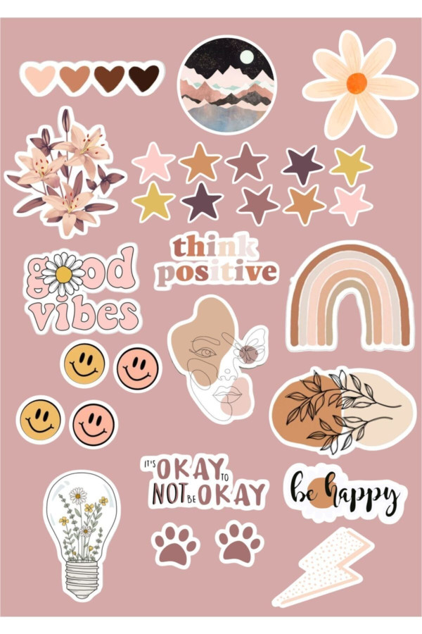 Mor Telefon Tablet Stickerı Mor Telefon Tablet Stickerı