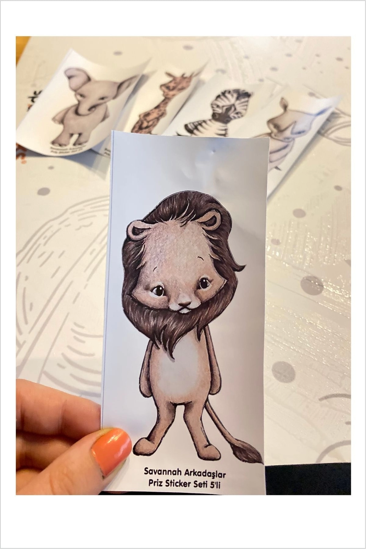 Savannah Arkadaşlar Çocuk Odası Priz Sticker Seti 5'li