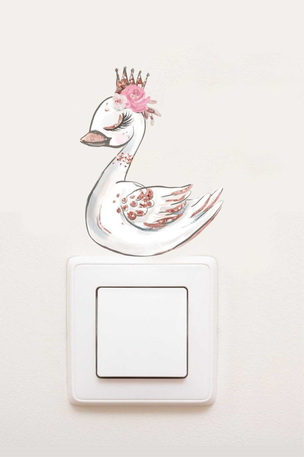 Kuğu Çocuk Odası Priz Sticker