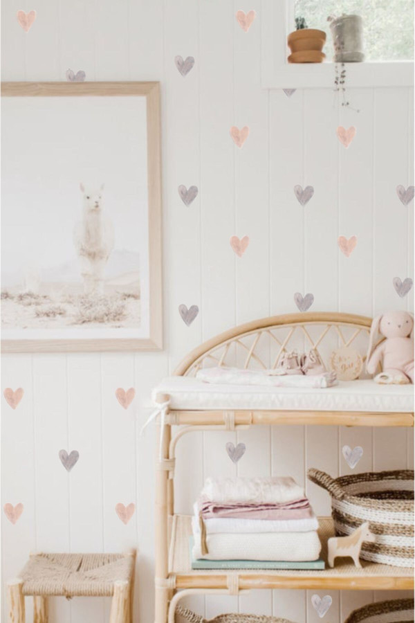 Pastel Kalpler Duvar Stickerı Pastel Kalpler Duvar Stickerı