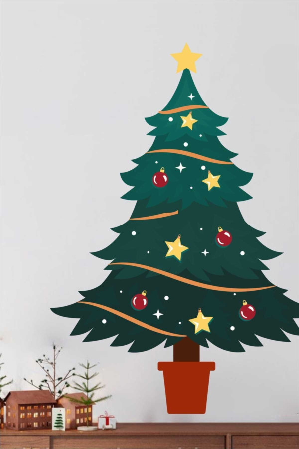 Noel Yılbaşı Ağacı Sticker Noel Yılbaşı Ağacı Sticker