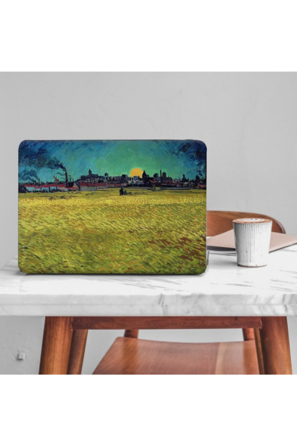 Arles Buğday Tarlasından Bir Görüntü Laptop Sticker Kaplama