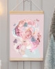 Çiçekli Bebek Askılı Kanvas Poster Tablo Duvar Dekoru