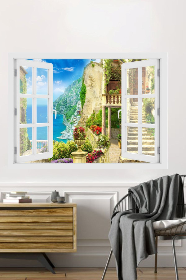 3 Boyutlu Manzara Sticker