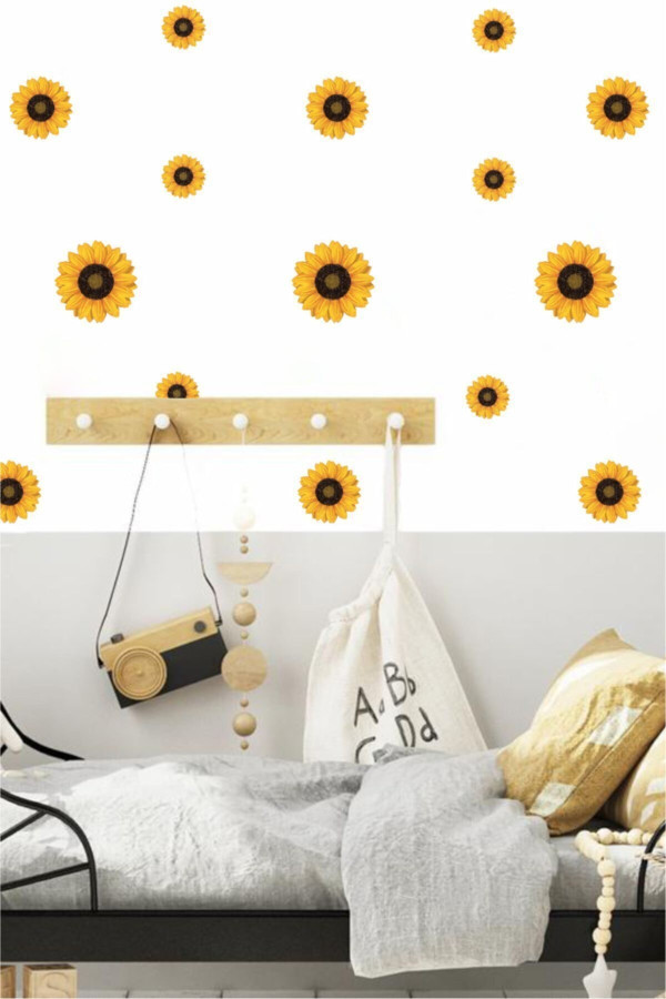 Ayçiçeği Duvar Stickerı