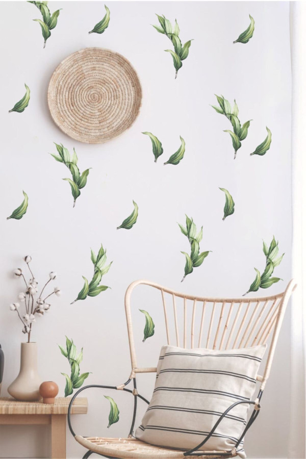 PASTORAL YAPRAKLAR DUVAR STİCKER PASTORAL YAPRAKLAR DUVAR STİCKER