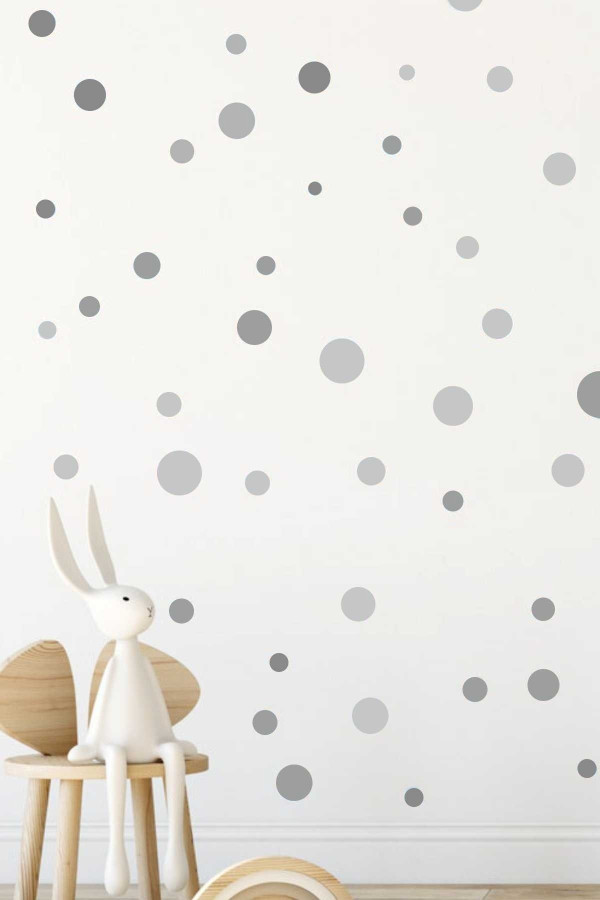 Gri Noktalar Duvar Sticker Gri Noktalar Duvar Sticker
