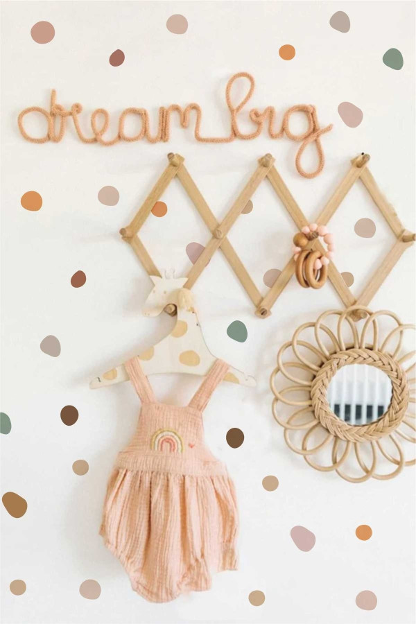 Boho Noktalar Duvar Sticker  Boho Noktalar Duvar Sticker