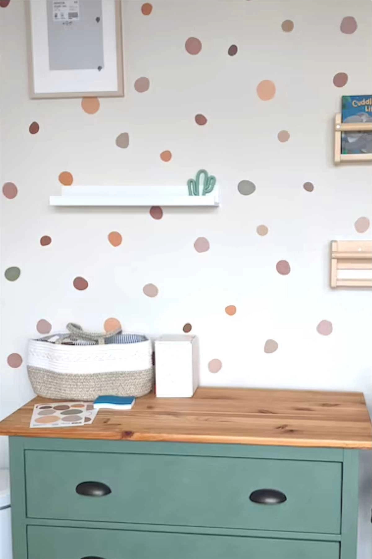 Boho Noktalar Duvar Sticker 