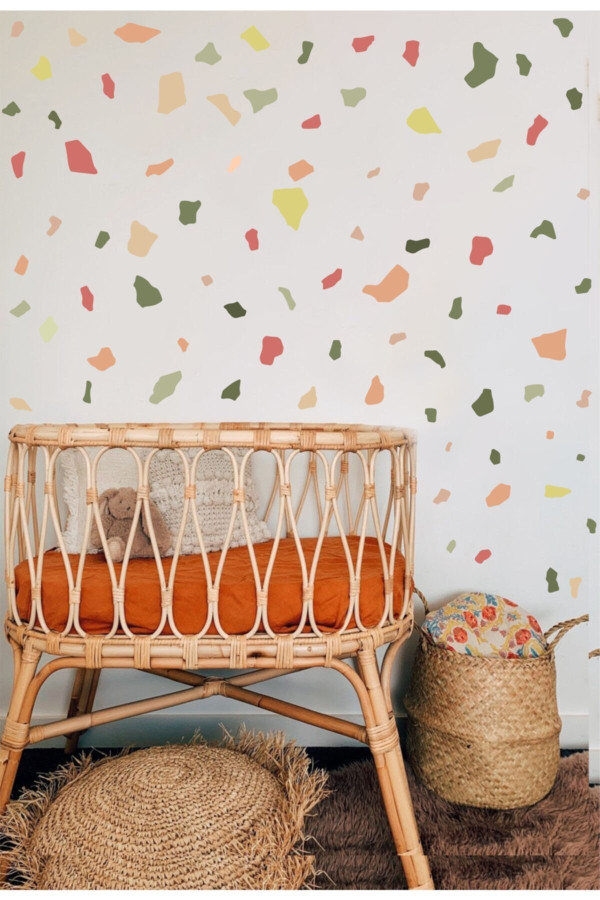 Terrazzo Taş Desen Duvar Sticker