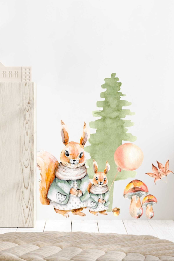 Sincap Ailesi Çocuk Odası Duvar Sticker