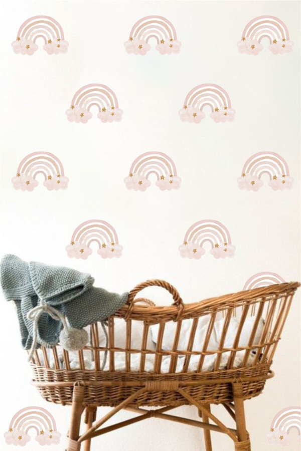 Rüya Mini Gökkuşaklar Duvar Stickerı