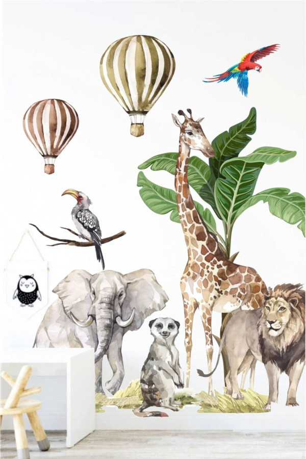 Afrikan Yaşam Çocuk Odası Duvar Sticker