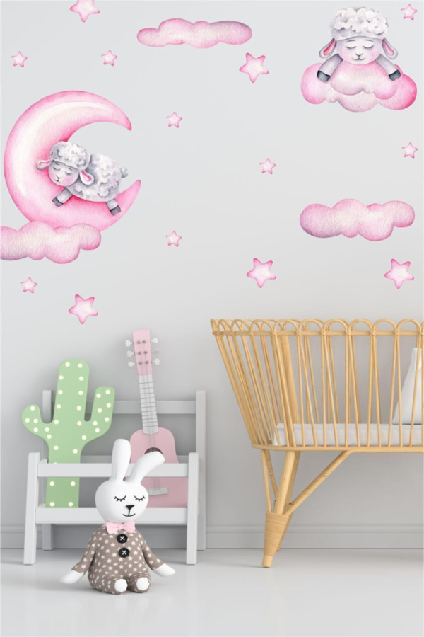 Kuzucuk Kız Çocuk Odası Sticker Kuzucuk Kız Çocuk Odası Sticker