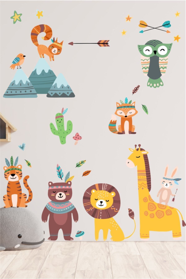 CUTE HAYVANLAR ÇOCUK ODASI STİCKER CUTE HAYVANLAR ÇOCUK ODASI STİCKER