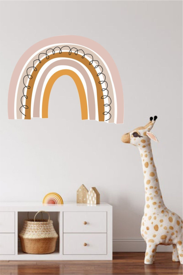 Boho Rainbow Çocuk Odası Sticker Boho Rainbow Çocuk Odası Sticker