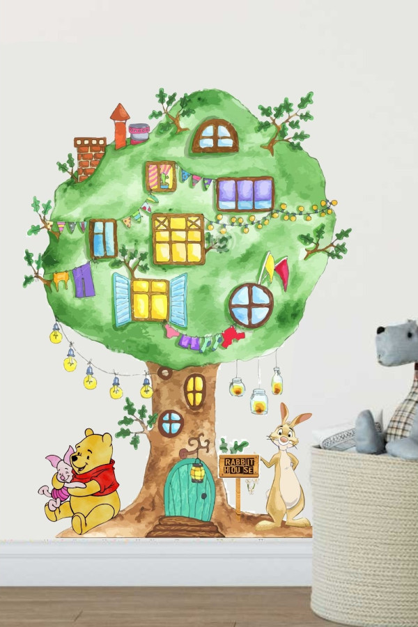 Rabbit House Çocuk Odası Sticker Rabbit House Çocuk Odası Sticker