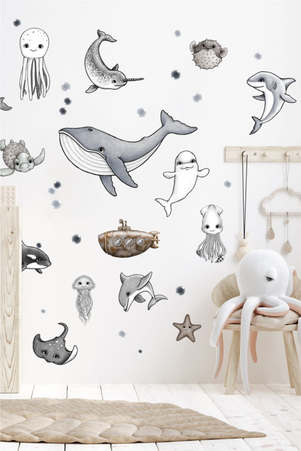Okyanus Çocuk Odası Duvar Sticker Okyanus Çocuk Odası Duvar Sticker
