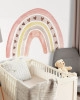 Kalpli Pastel Gökkuşağı Çocuk Odası Duvar Sticker
