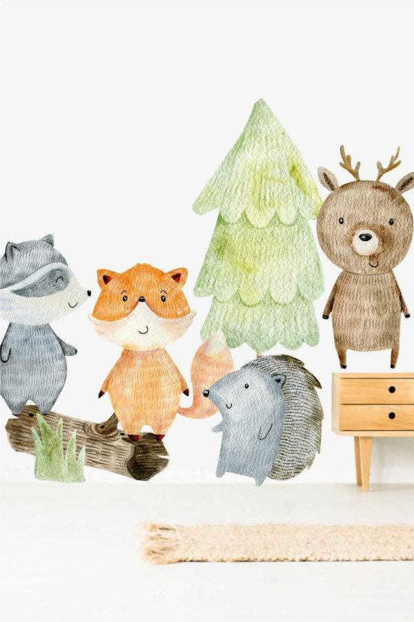 Sevimli Dostlar 1 Çocuk Odası Sticker Sevimli Dostlar 1 Çocuk Odası Sticker