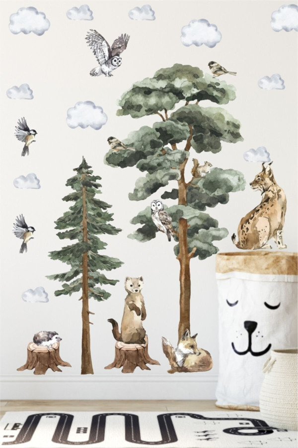 Ormanlar Diyarı Çocuk Odası Duvar Sticker Ormanlar Diyarı Çocuk Odası Duvar Sticker