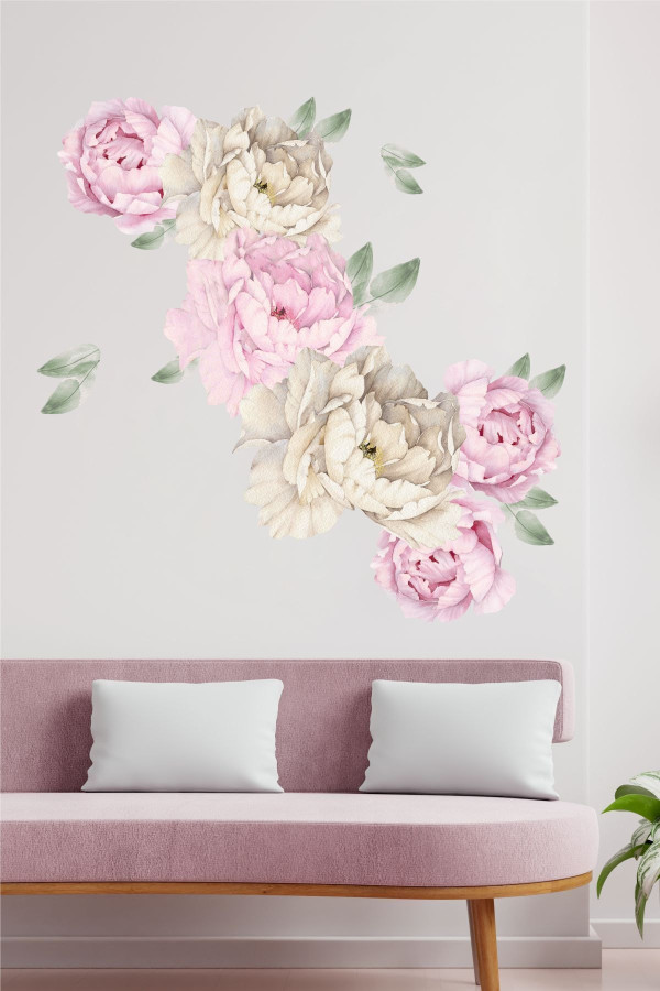 Pembe Krem Şakayıklar Pembe Krem Şakayıklar