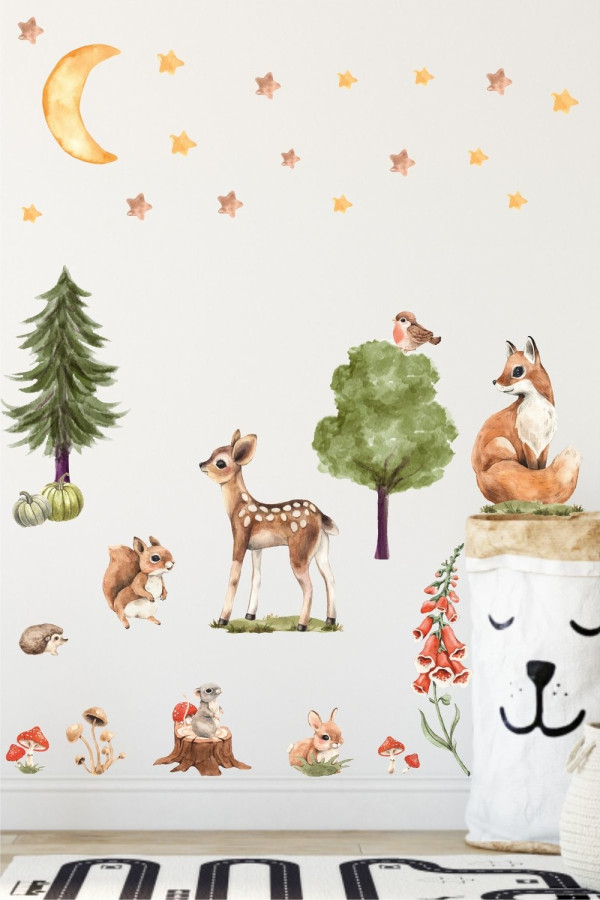 Orman Arkadaşlar Çocuk Odası Sticker Orman Arkadaşlar Çocuk Odası Sticker