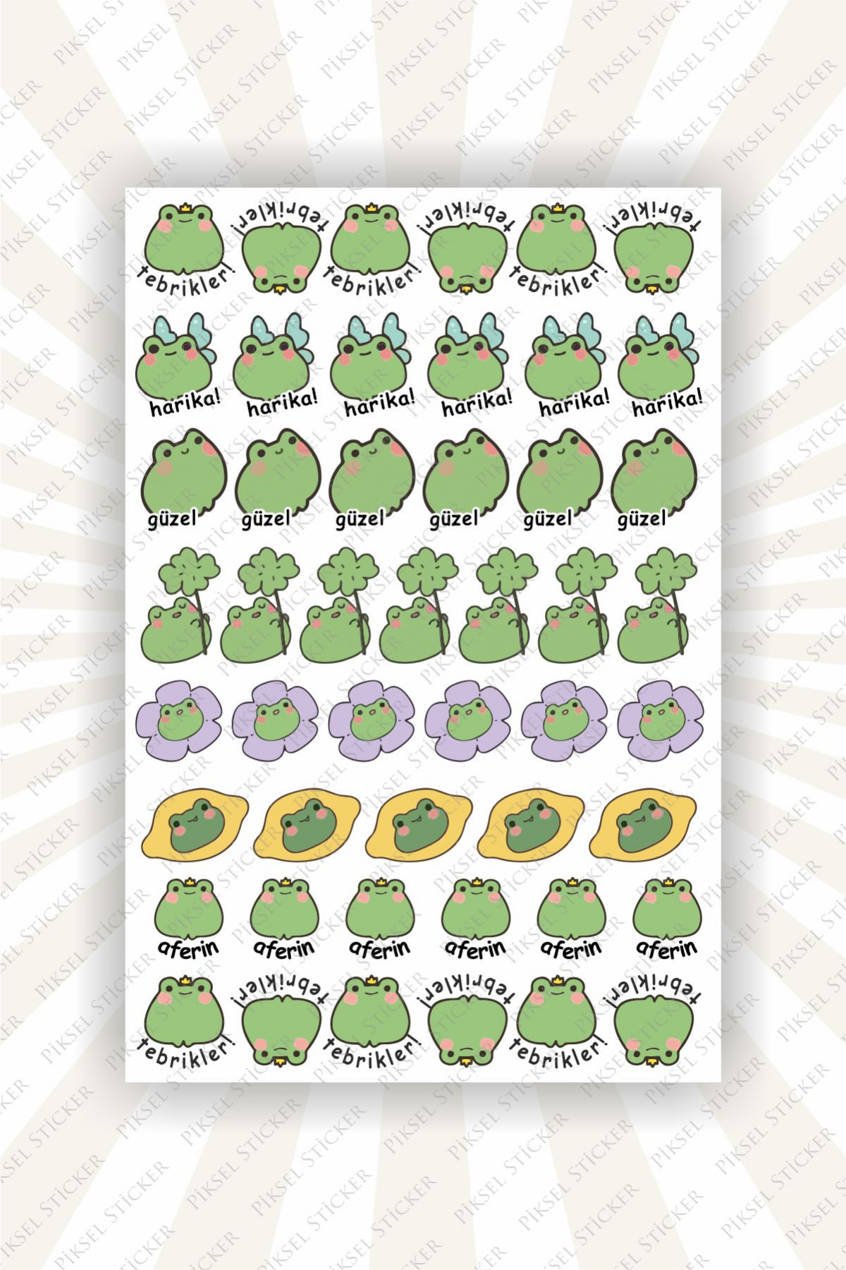 Tebrikler, Aferin, Harika Öğrenci Sticker -48 Adet Sticker Öğretmenler, Öğrenci Etiket