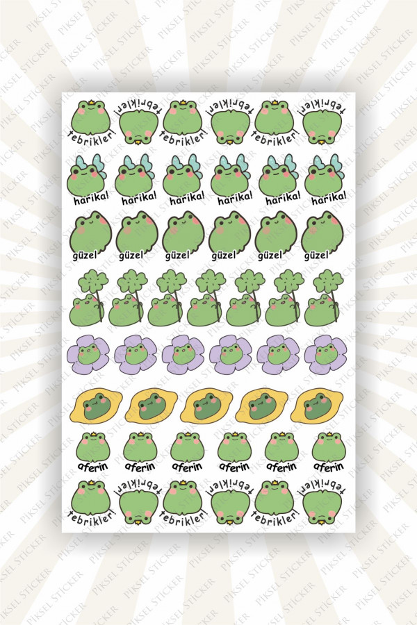 Tebrikler, Aferin, Harika Öğrenci Sticker -48 Adet Sticker Öğretmenler, Öğrenci Etiket