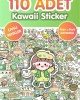 Kawaii Yeşil Renk 110 Adet Anime Çıkartma Sticker Seti - Kalem, Laptop Defter Suluk Sticker