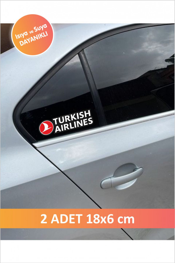 Turkish Airlines Sticker ve Etiket Seti – Araba/Motosiklet Uyumlu, Su Geçirmez 2 Adet Etiket Turkish Airlines Sticker ve Etiket Seti – Araba/Motosiklet Uyumlu, Su Geçirmez 2 Adet Etiket